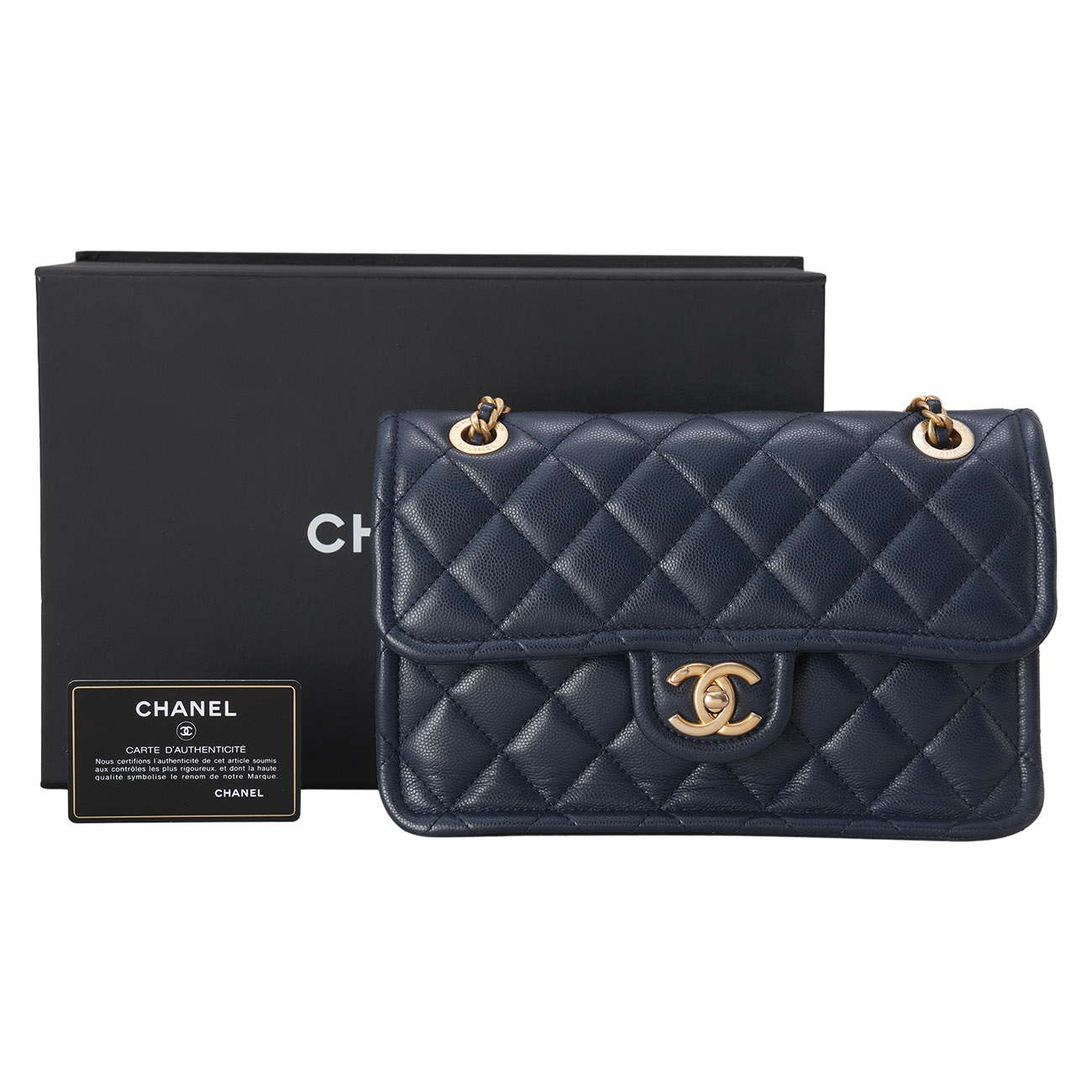 CHANEL(USED)샤넬 시즌 캐비어 스위트 클래식 미듐 플랩백