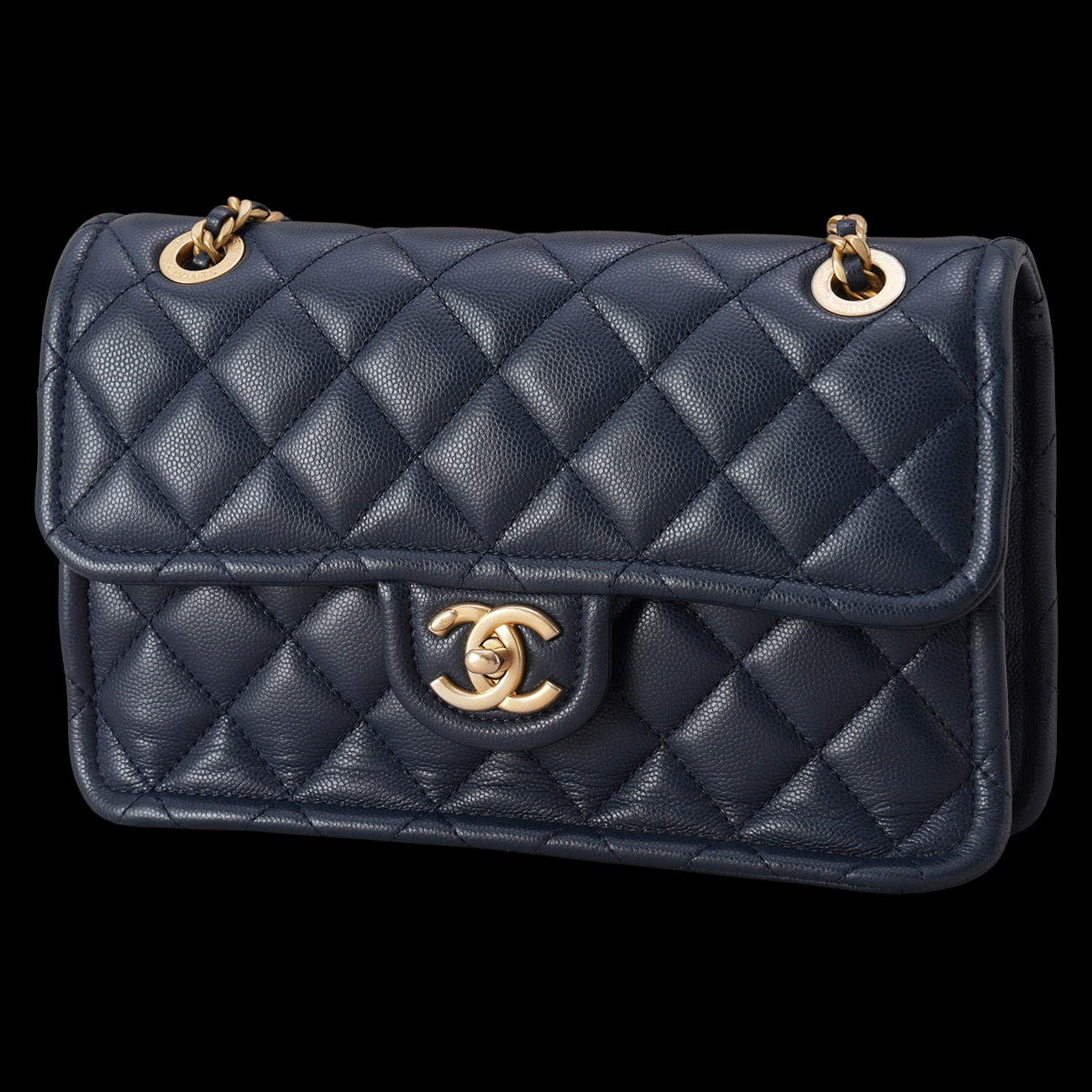 CHANEL(USED)샤넬 시즌 캐비어 스위트 클래식 미듐 플랩백