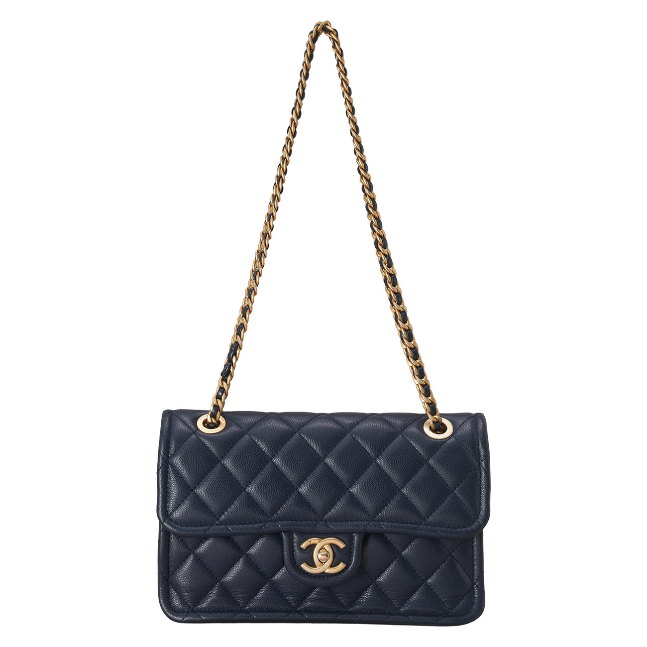 CHANEL(USED)샤넬 시즌 캐비어 스위트 클래식 미듐 플랩백