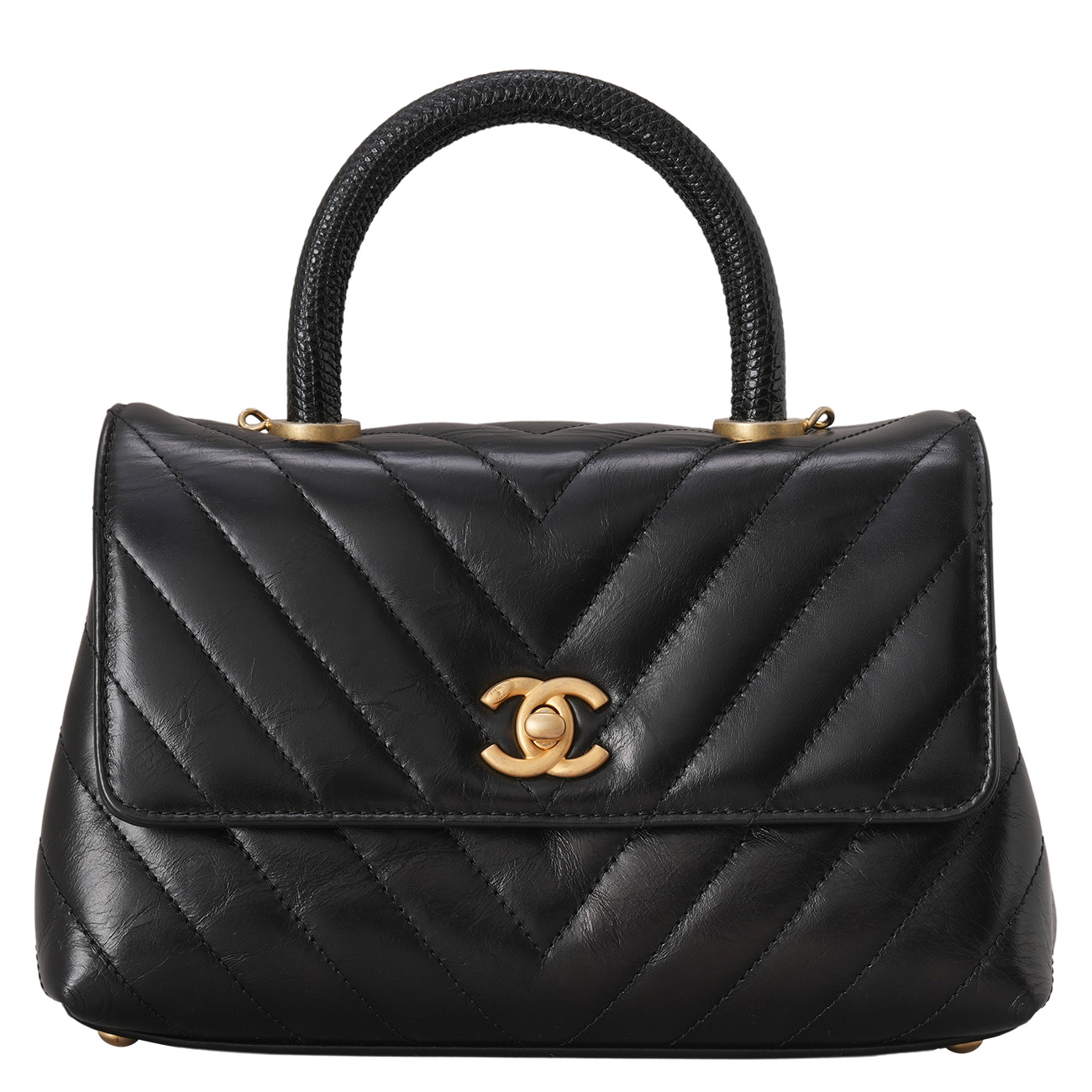 CHANEL(USED)샤넬 쉐브론 코코핸들 스몰 백