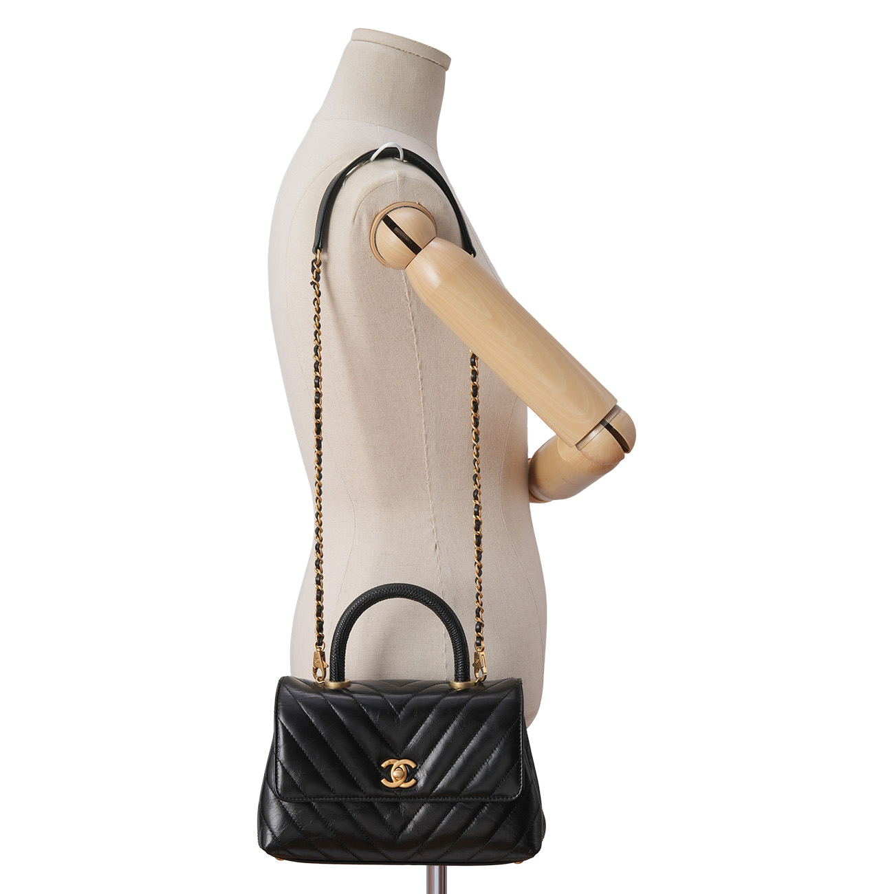 CHANEL(USED)샤넬 쉐브론 코코핸들 스몰 백