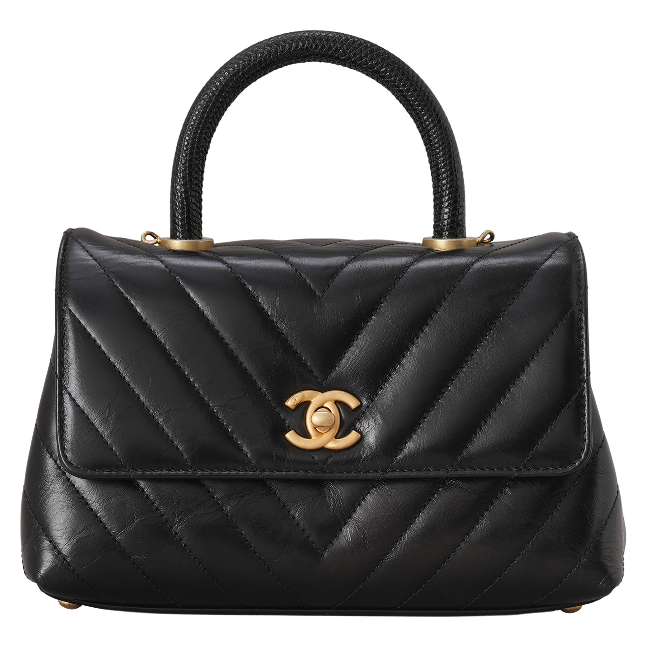 CHANEL(USED)샤넬 쉐브론 코코핸들 스몰 백