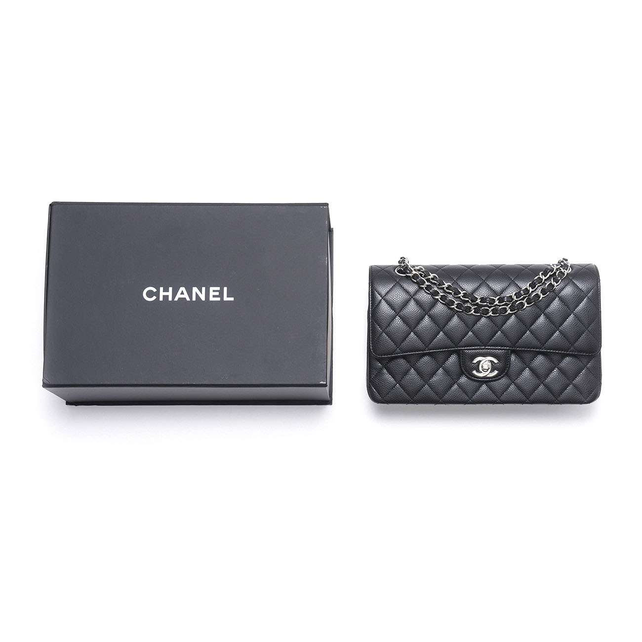 CHANEL(USED)샤넬 캐비어 클래식 미듐 플랩백