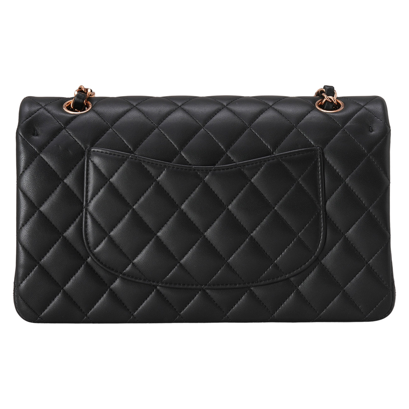 CHANEL(USED)샤넬 A01112 램스킨 클래식 미듐 플랩백