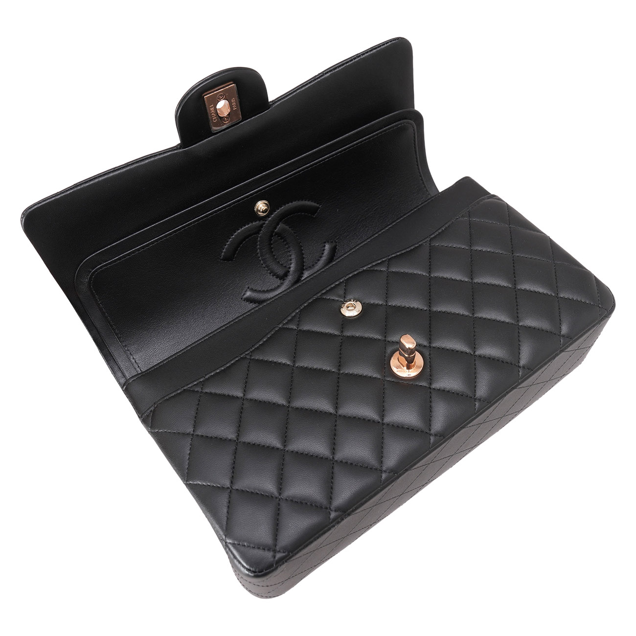 CHANEL(USED)샤넬 A01112 램스킨 클래식 미듐 플랩백