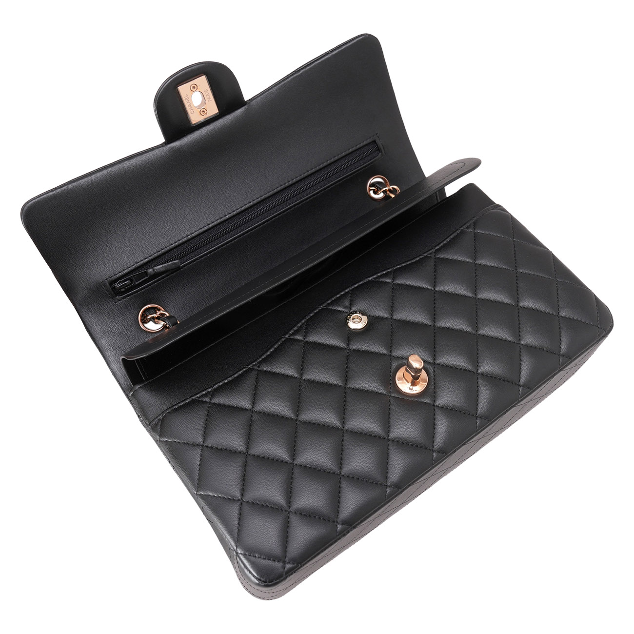 CHANEL(USED)샤넬 A01112 램스킨 클래식 미듐 플랩백