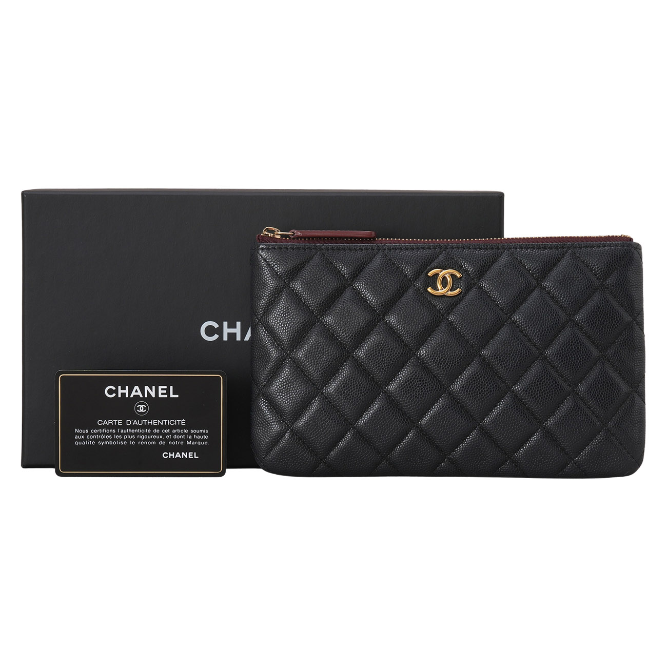 CHANEL(USED)샤넬 AP1071 캐비어 클래식 미니 파우치