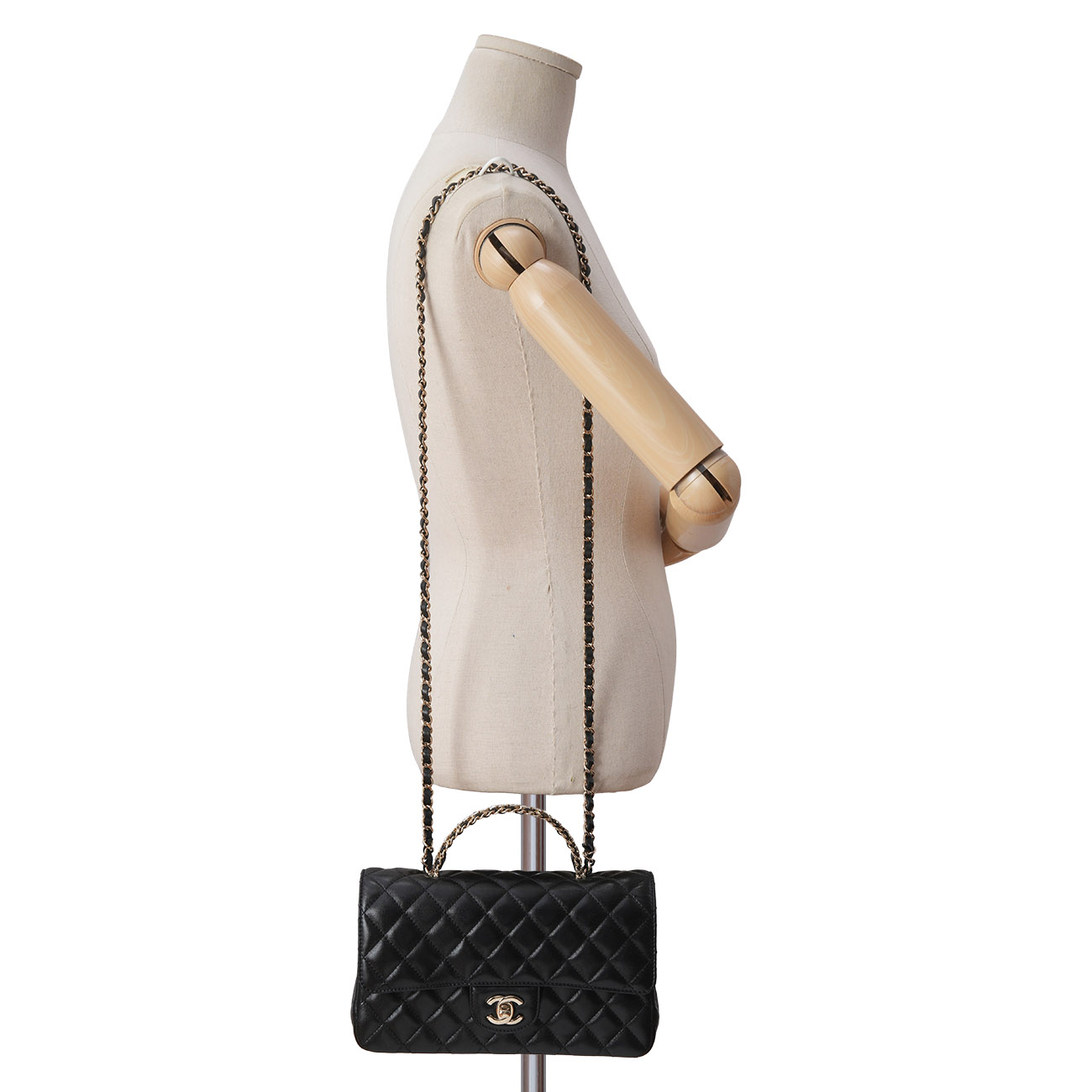 CHANEL(USED)샤넬 시즌 클래식 크리스탈 탑 핸들백 (N3L6HXE3