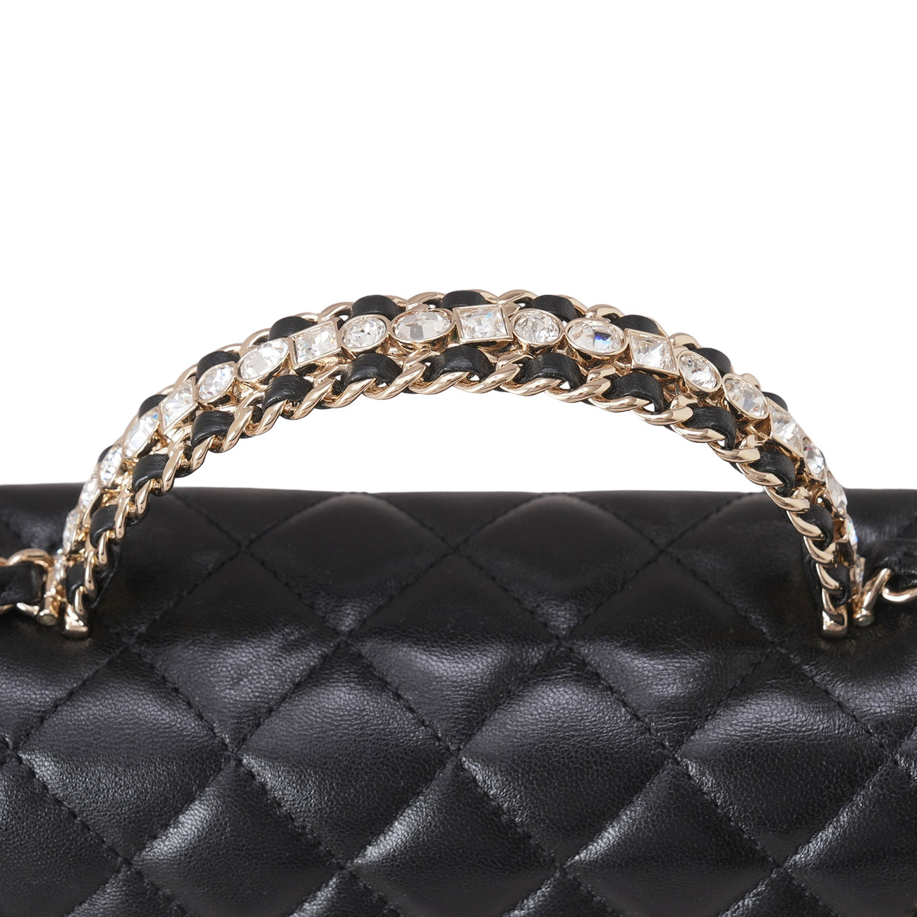 CHANEL(USED)샤넬 시즌 클래식 크리스탈 탑 핸들백 (N3L6HXE3