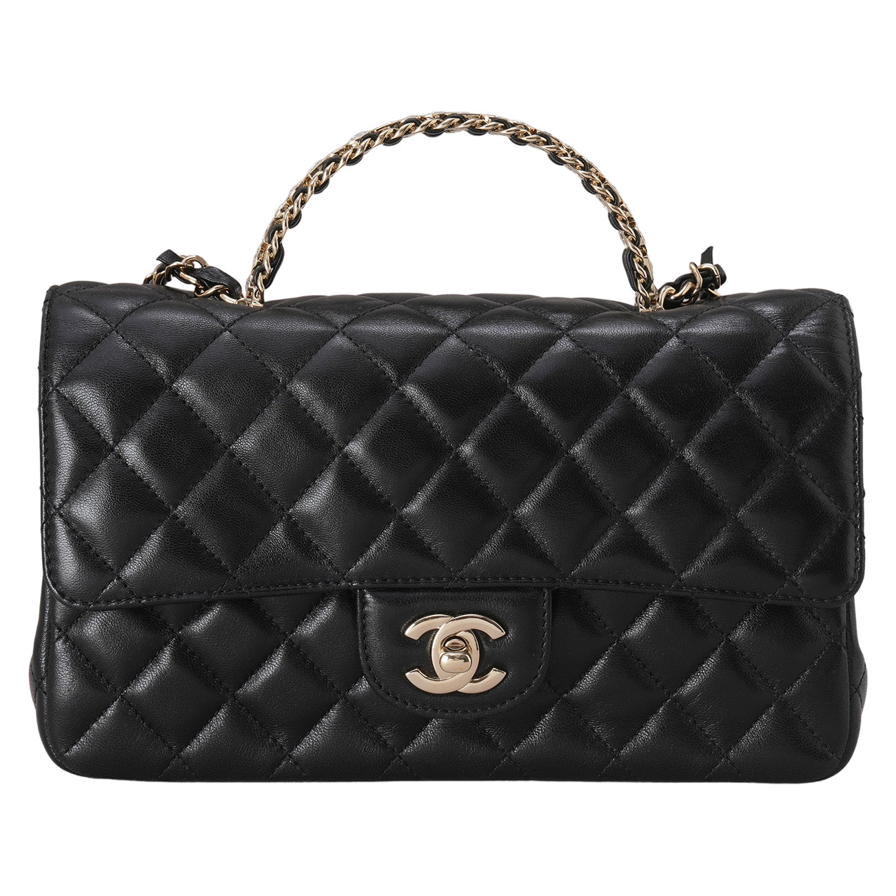 CHANEL(USED)샤넬 시즌 클래식 크리스탈 탑 핸들백 (N3L6HXE3