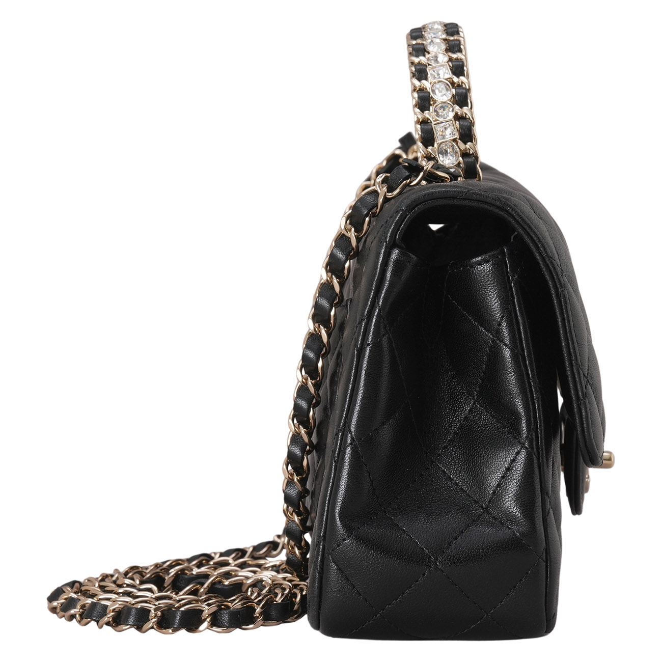 CHANEL(USED)샤넬 시즌 클래식 크리스탈 탑 핸들백 (N3L6HXE3