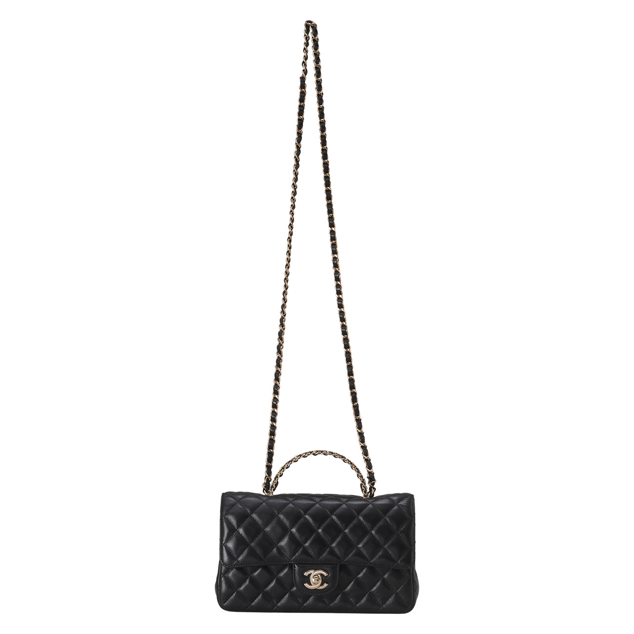 CHANEL(USED)샤넬 시즌 클래식 크리스탈 탑 핸들백 (N3L6HXE3