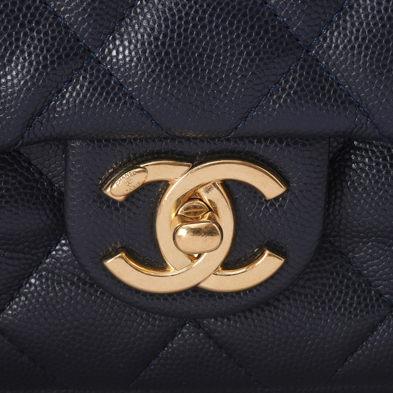CHANEL(USED)샤넬 AS3777 캐비어 더블 체인 플랩백