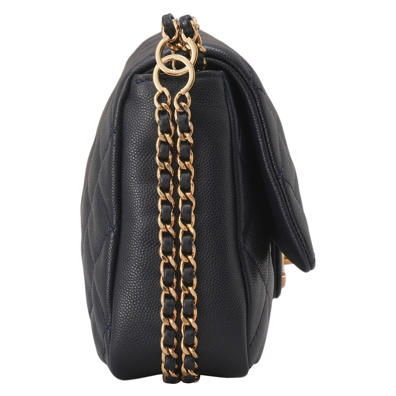 CHANEL(USED)샤넬 AS3777 캐비어 더블 체인 플랩백