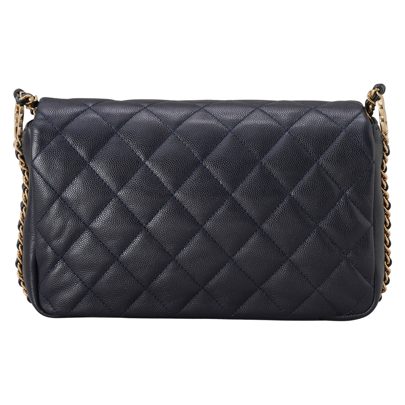 CHANEL(USED)샤넬 AS3777 캐비어 더블 체인 플랩백