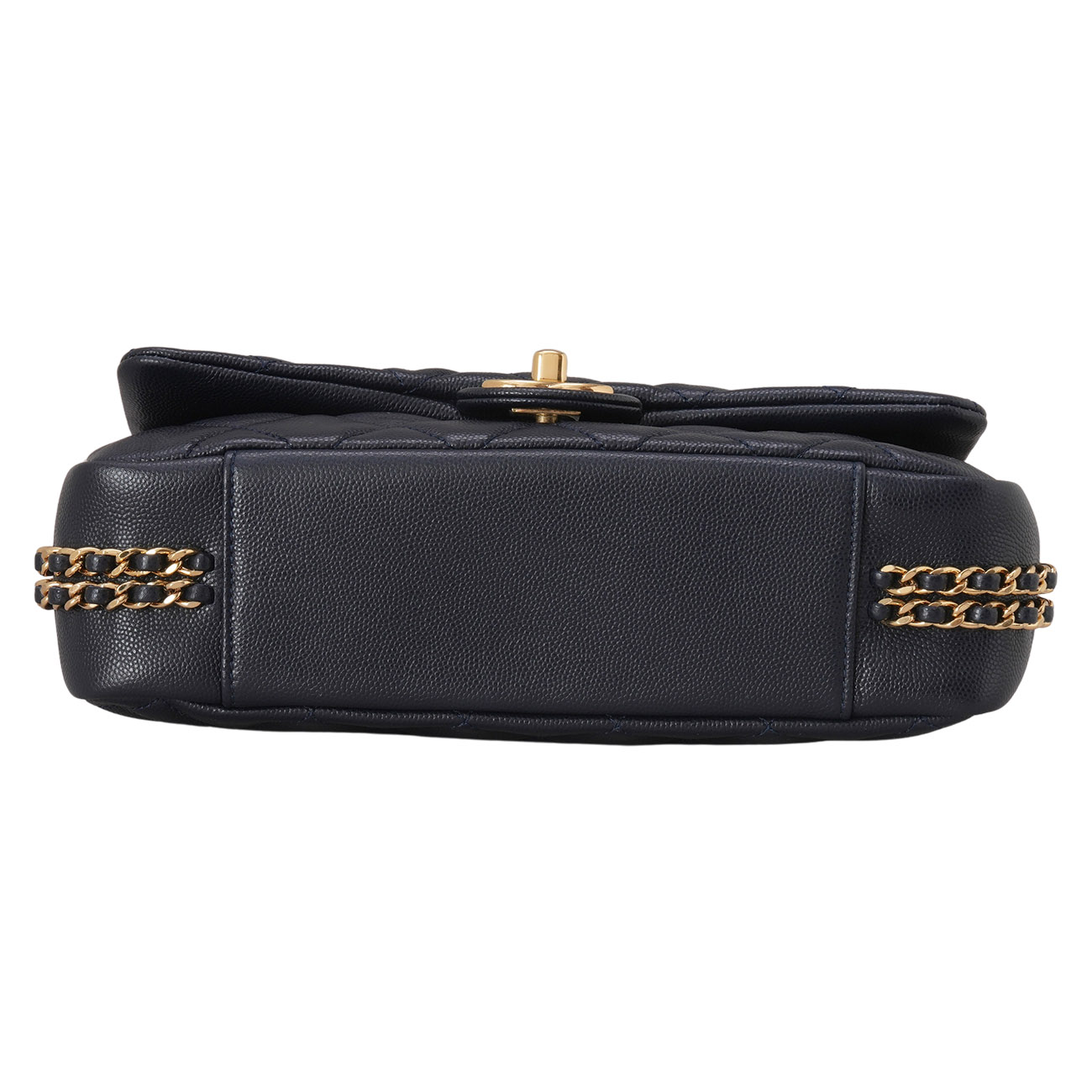CHANEL(USED)샤넬 AS3777 캐비어 더블 체인 플랩백