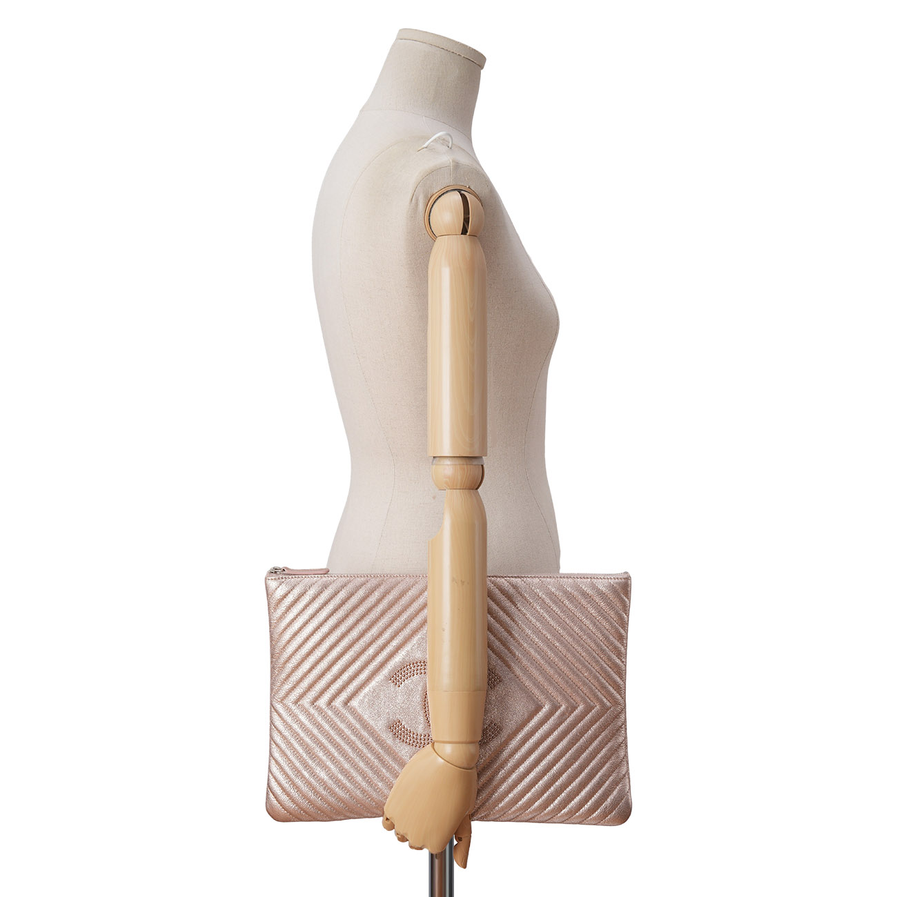 CHANEL(USED)샤넬 시즌 CC로고 라지 클러치