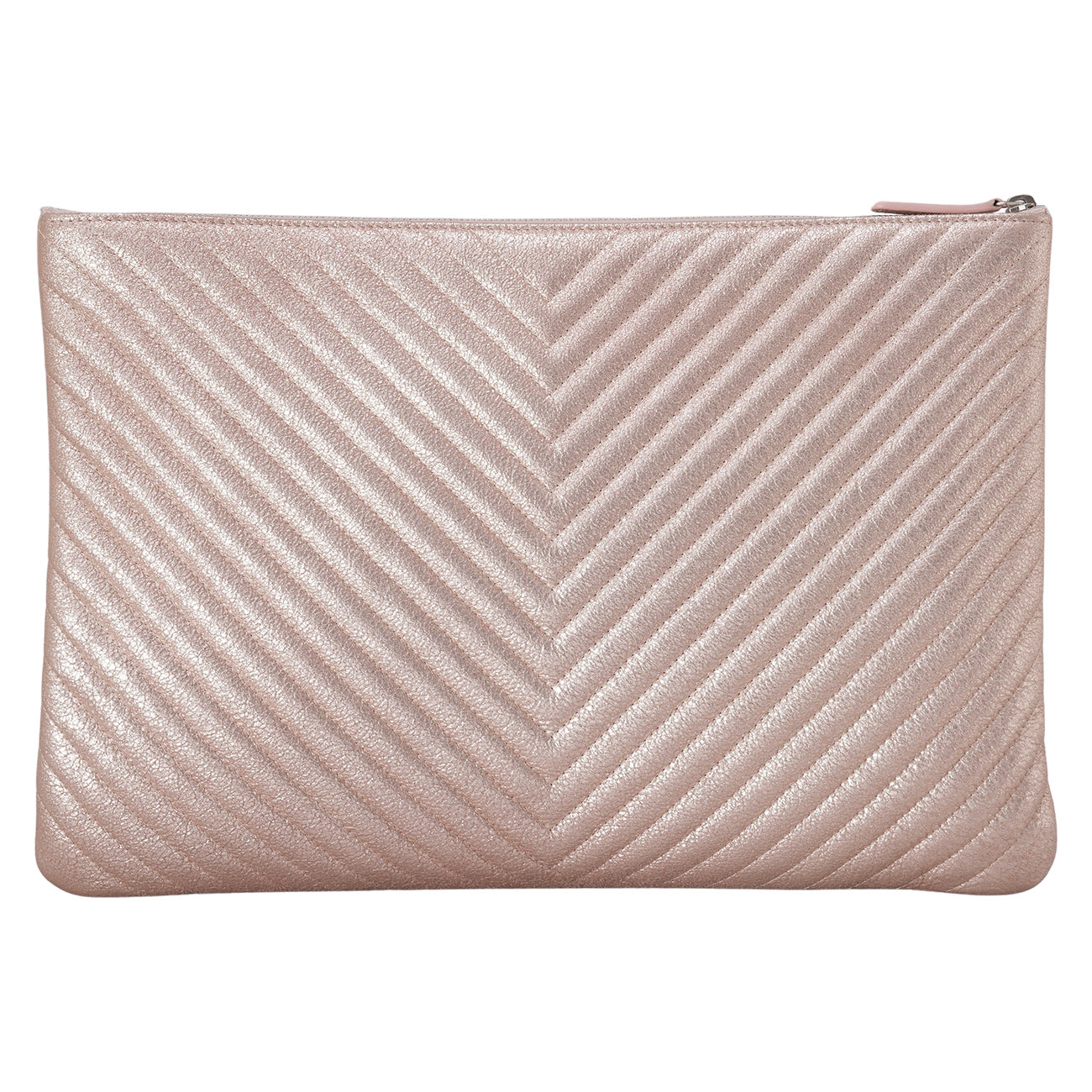CHANEL(USED)샤넬 시즌 CC로고 라지 클러치