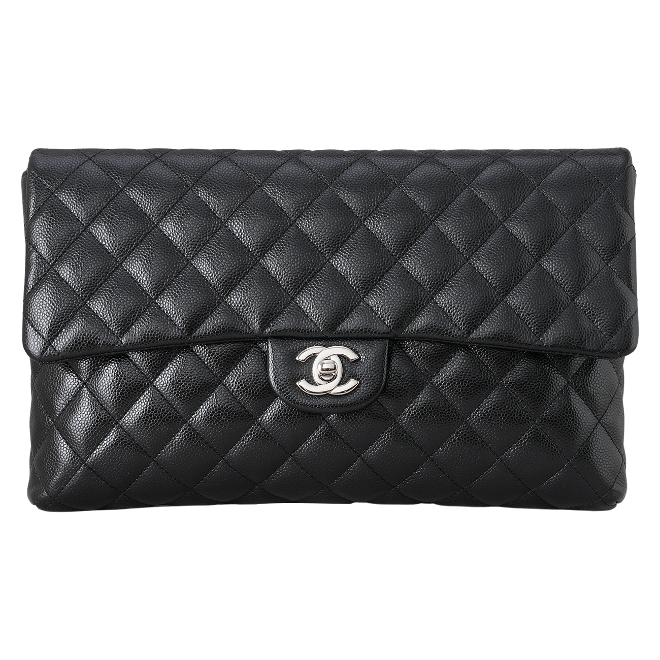 CHANEL(USED)샤넬 캐비어 클래식 플랩 클러치