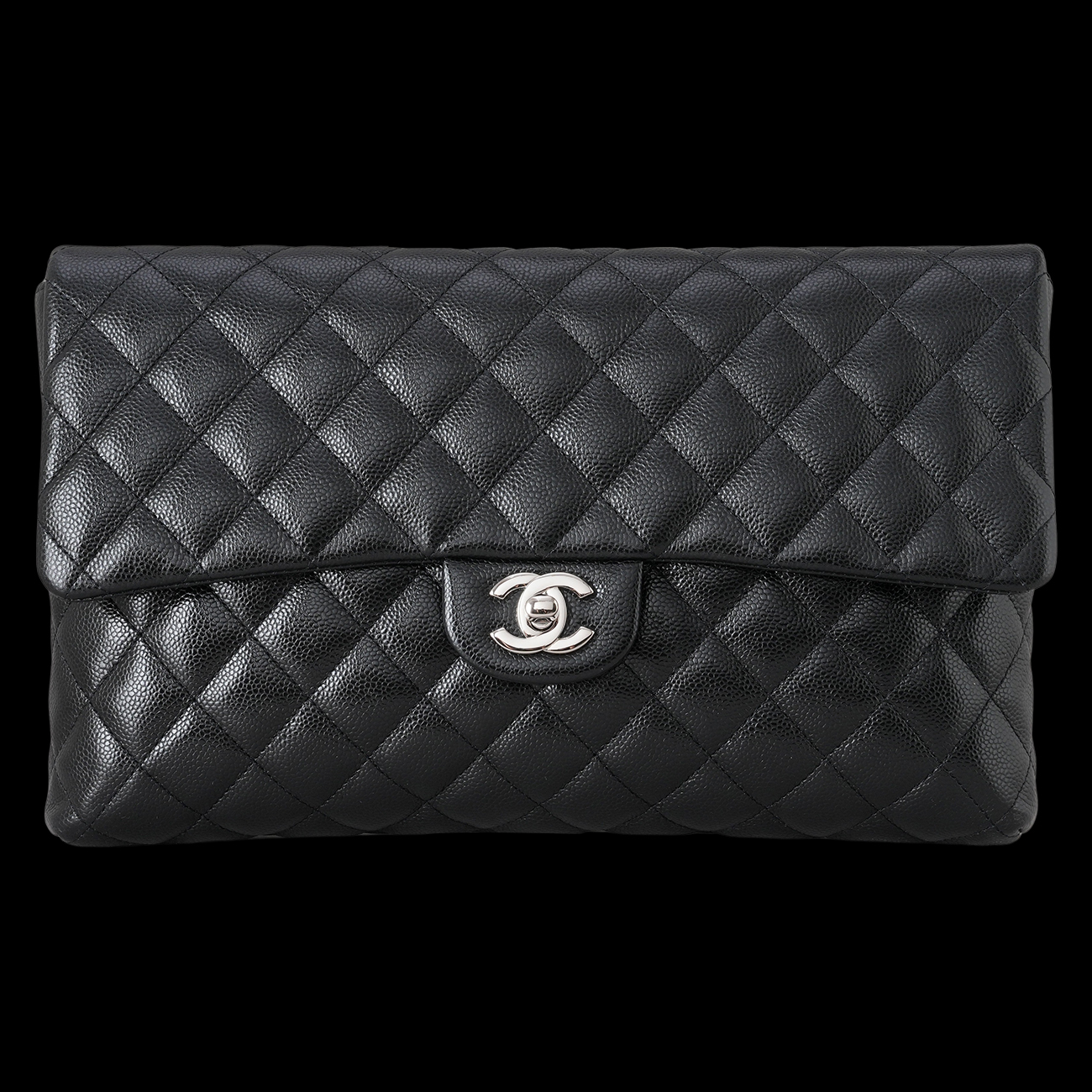 CHANEL(USED)샤넬 캐비어 클래식 플랩 클러치