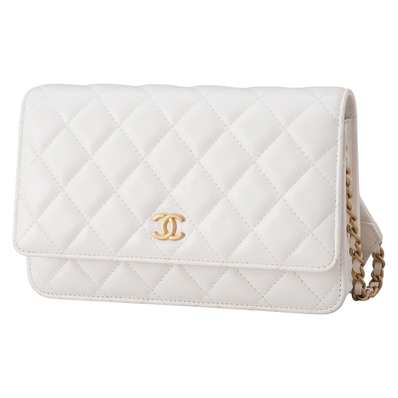 CHANEL(USED)샤넬 시즌 화이트 클래식 WOC