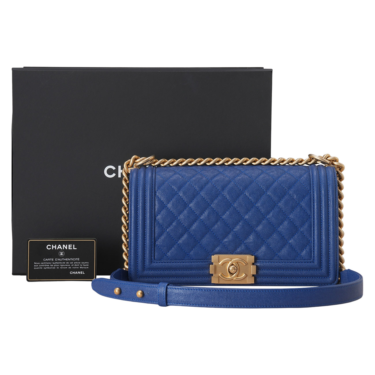CHANEL(USED)샤넬 보이샤넬 미듐 플랩백