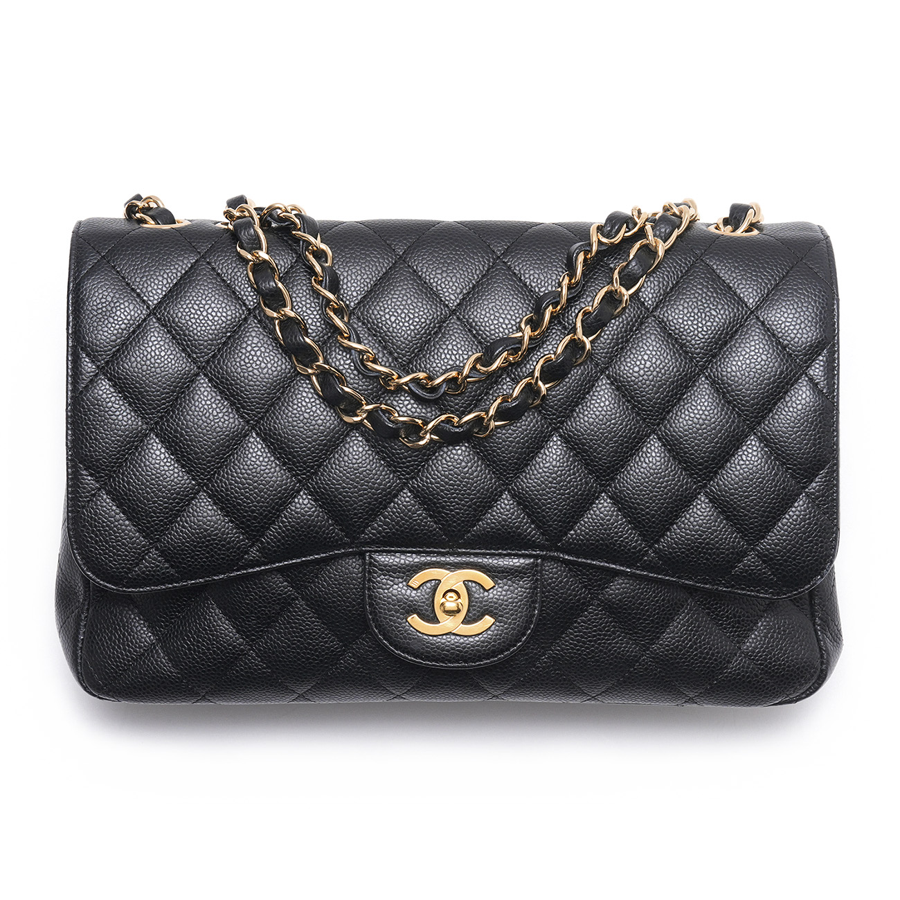 CHANEL(USED)샤넬 A28600 캐비어 클래식 라지 원플랩백