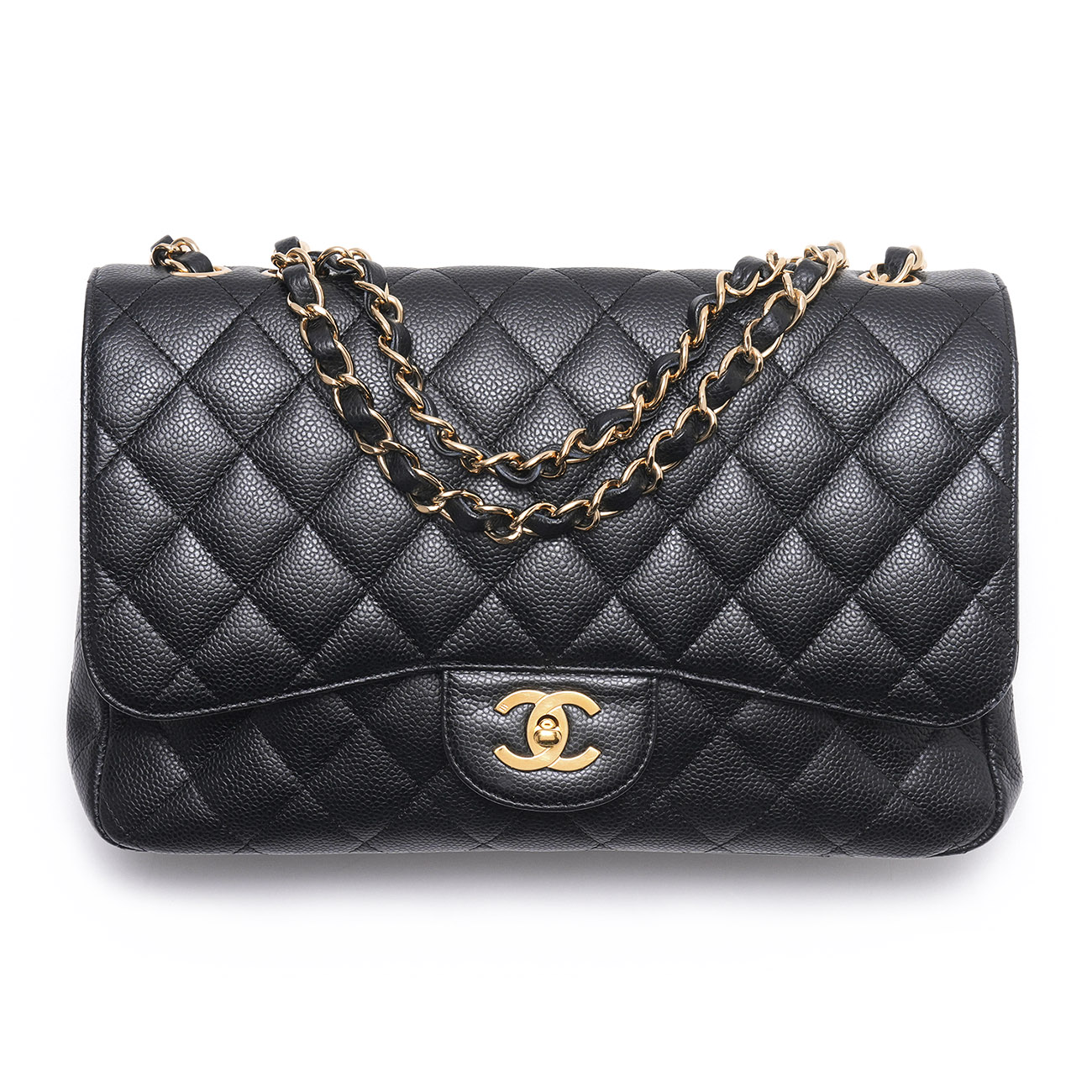 CHANEL(USED)샤넬 A28600 캐비어 클래식 라지 원플랩백