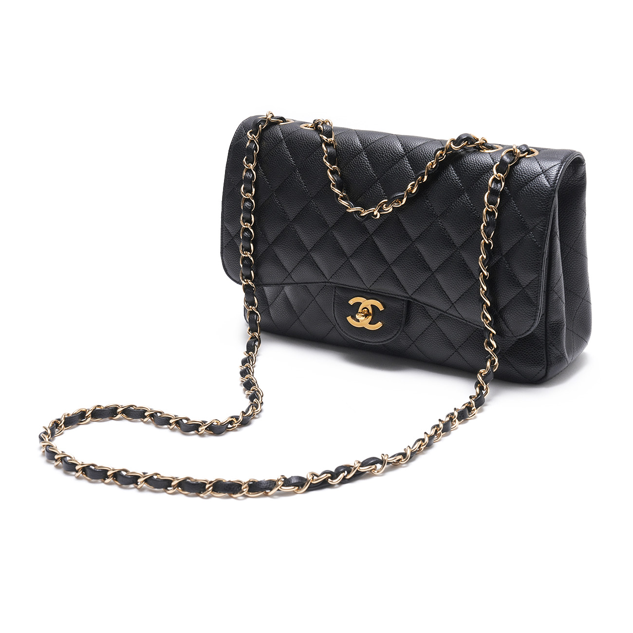 CHANEL(USED)샤넬 A28600 캐비어 클래식 라지 원플랩백