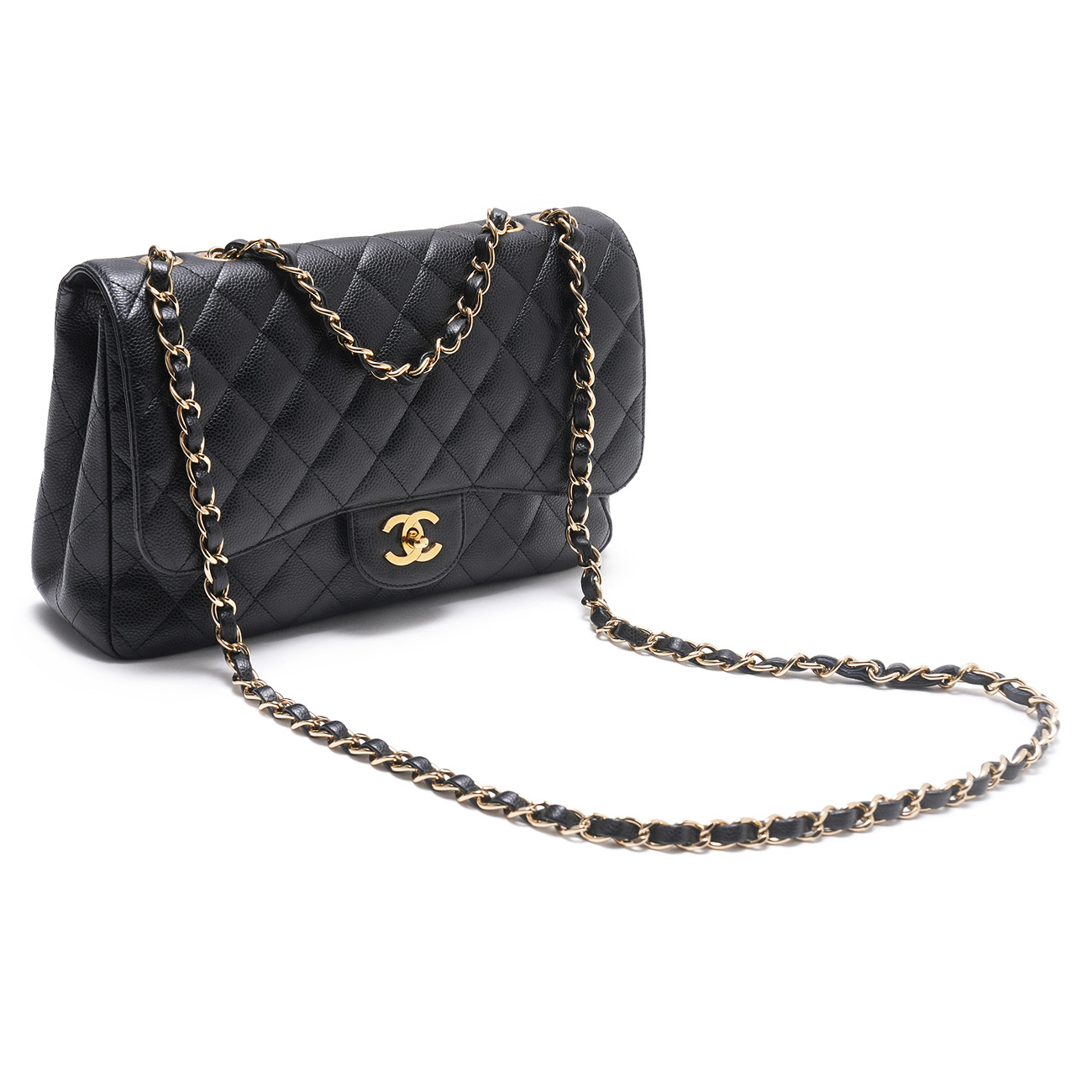 CHANEL(USED)샤넬 A28600 캐비어 클래식 라지 원플랩백