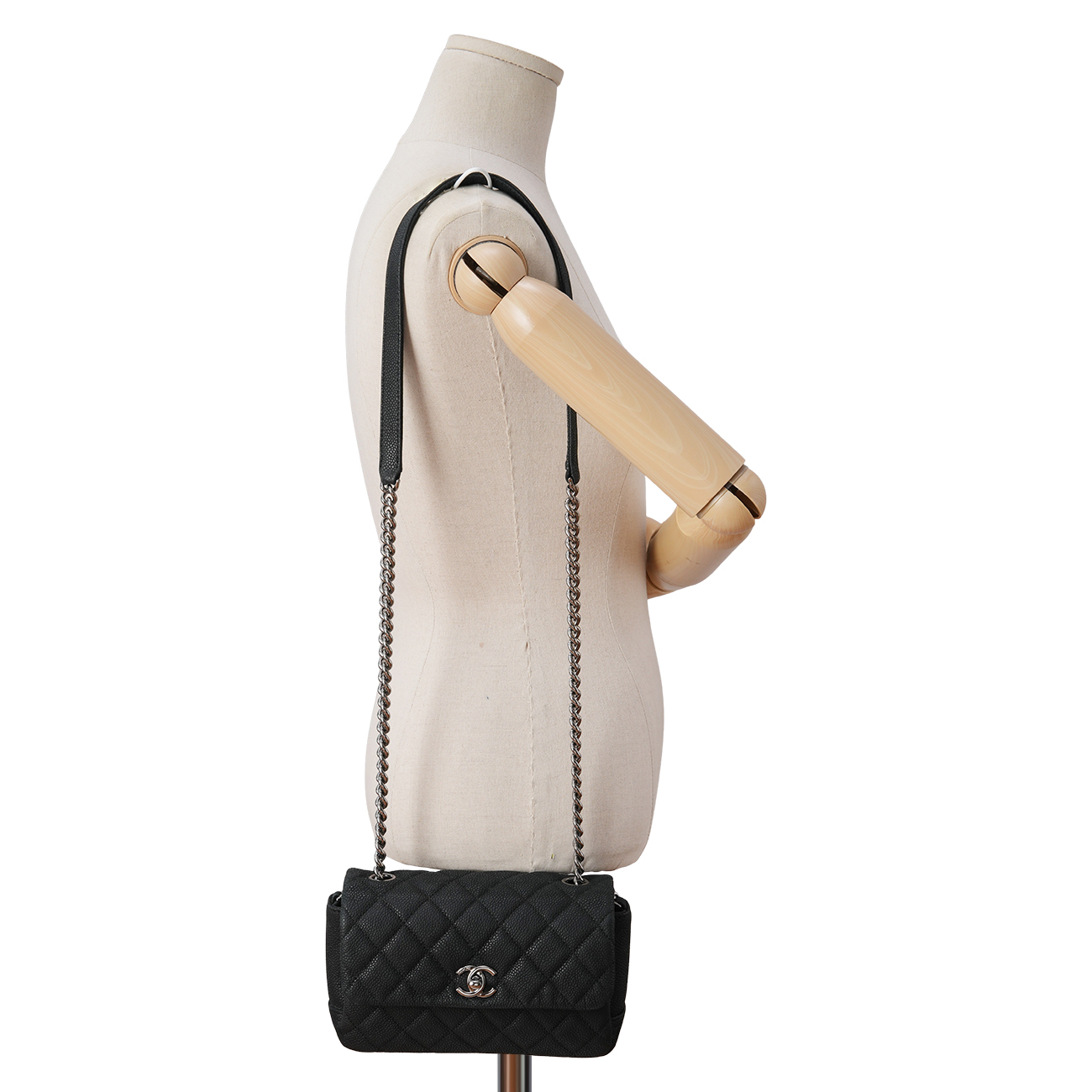 CHANEL(USED)샤넬 시즌 캐비어 미니 체인 숄더백