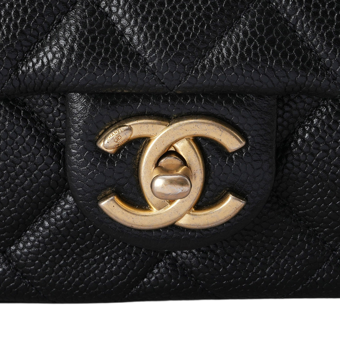 CHANEL(USED)샤넬 CC로고 캐비어 체인 크로스백