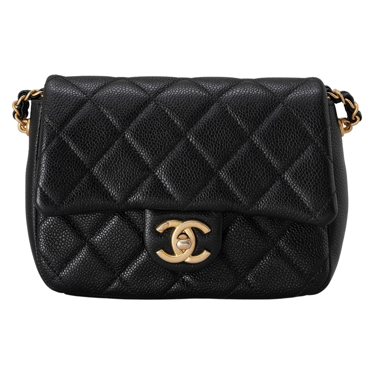 CHANEL(USED)샤넬 CC로고 캐비어 체인 크로스백