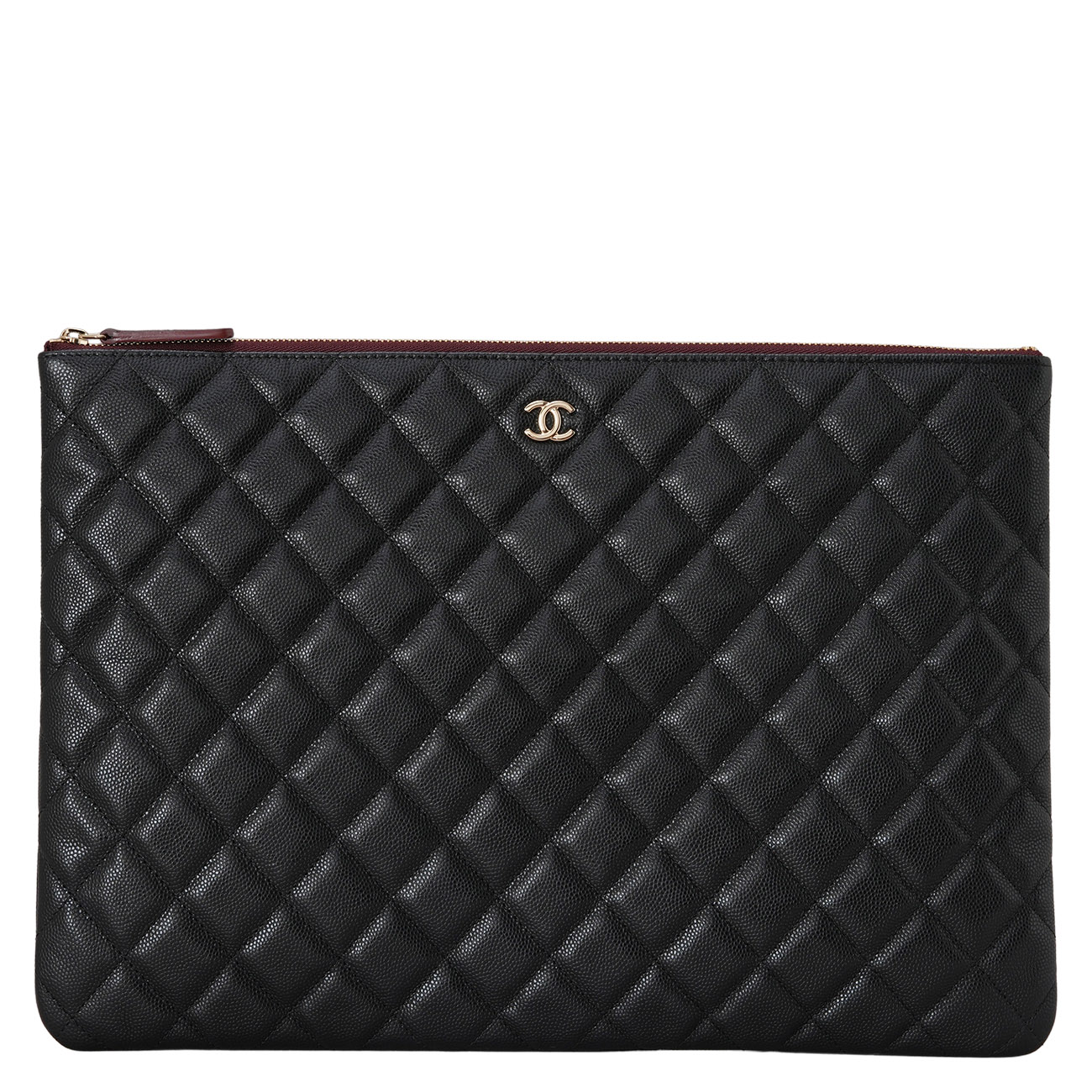CHANEL(USED)샤넬 캐비어 클래식 클러치 라지
