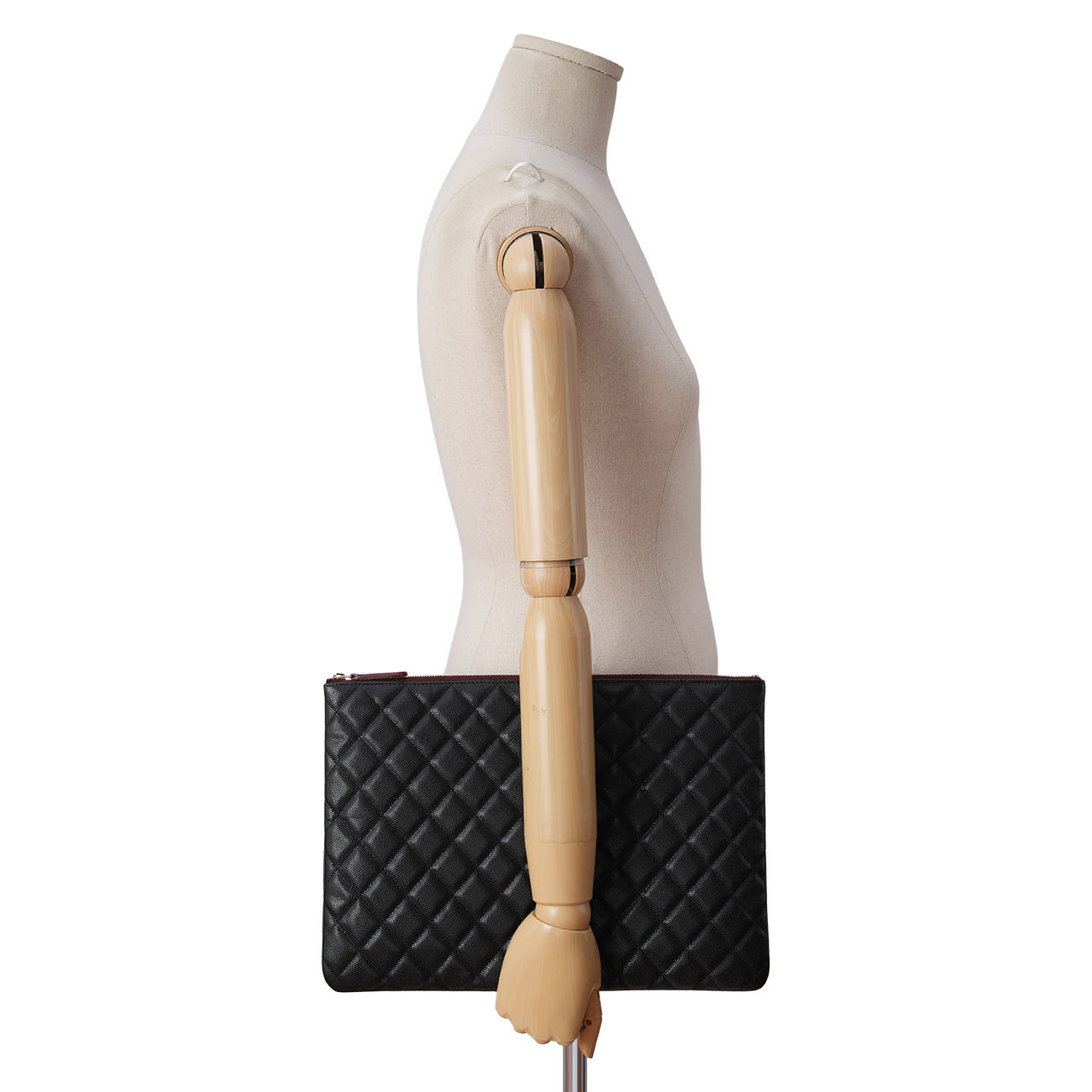CHANEL(USED)샤넬 캐비어 클래식 클러치 라지
