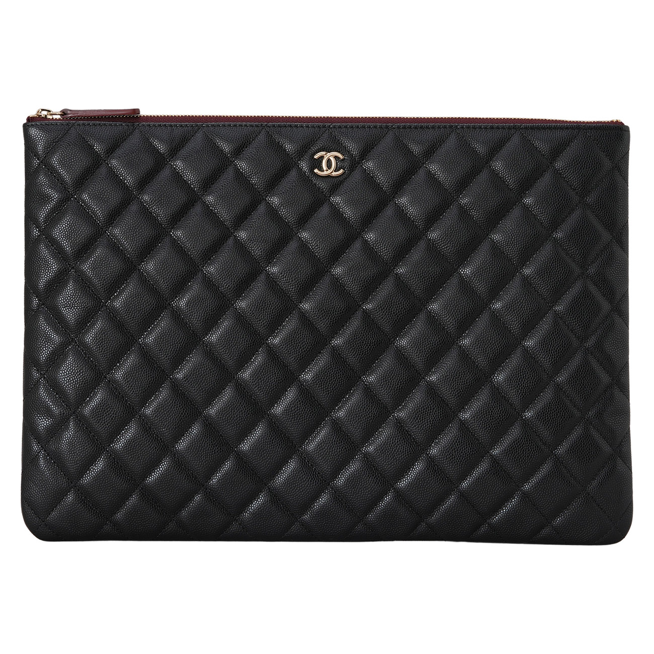 CHANEL(USED)샤넬 캐비어 클래식 클러치 라지