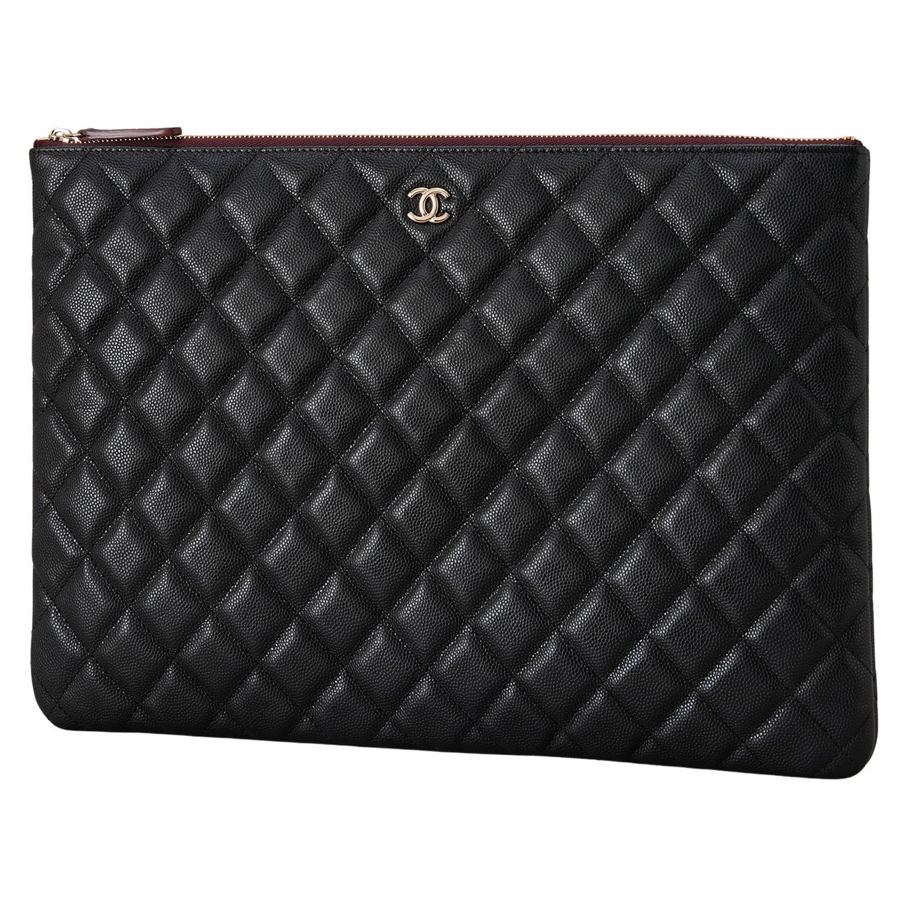 CHANEL(USED)샤넬 캐비어 클래식 클러치 라지