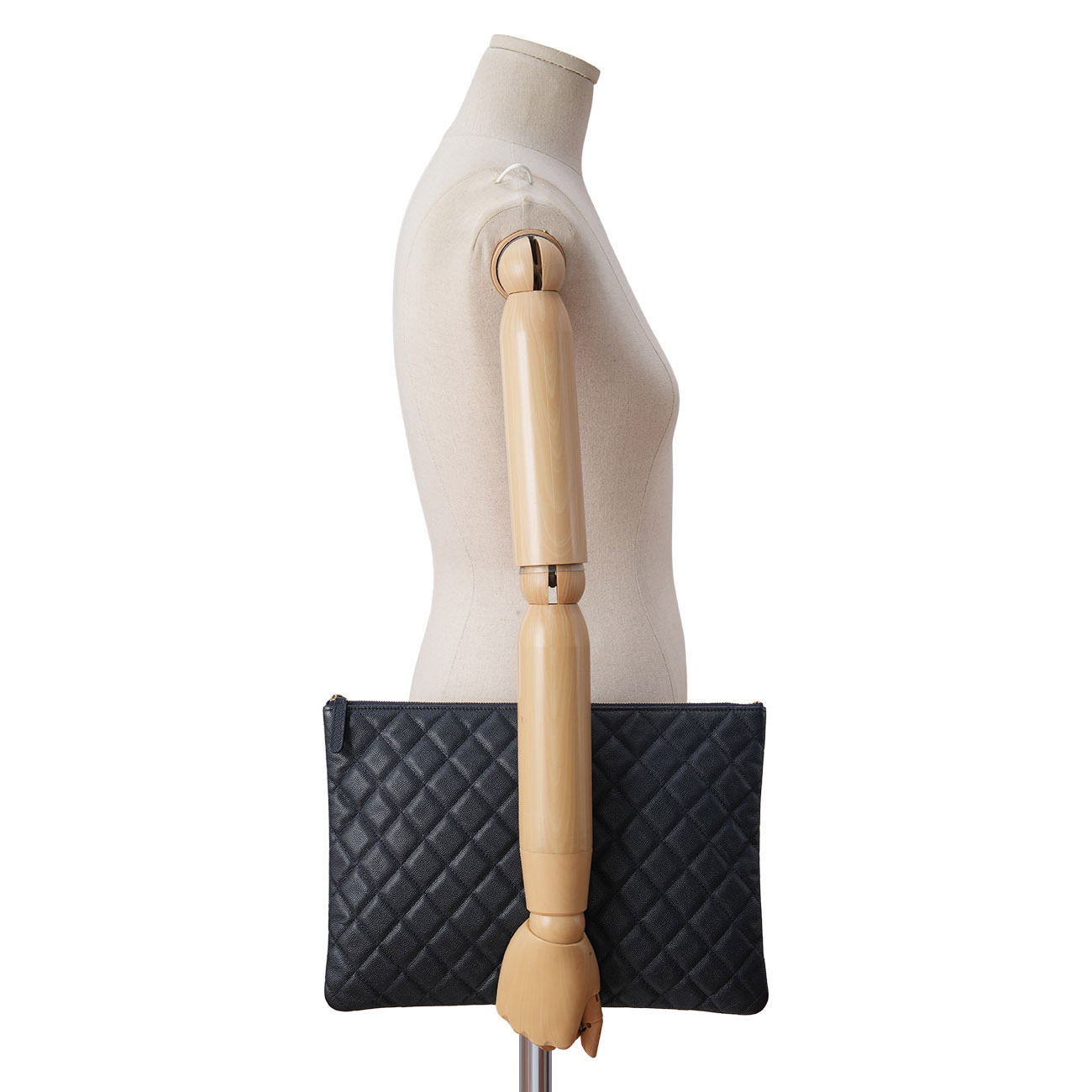CHANEL(USED)샤넬 캐비어 클래식 클러치 라지