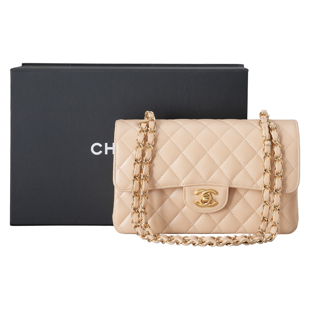 CHANEL(USED)샤넬 A01113 캐비어 클래식 스몰 플랩백