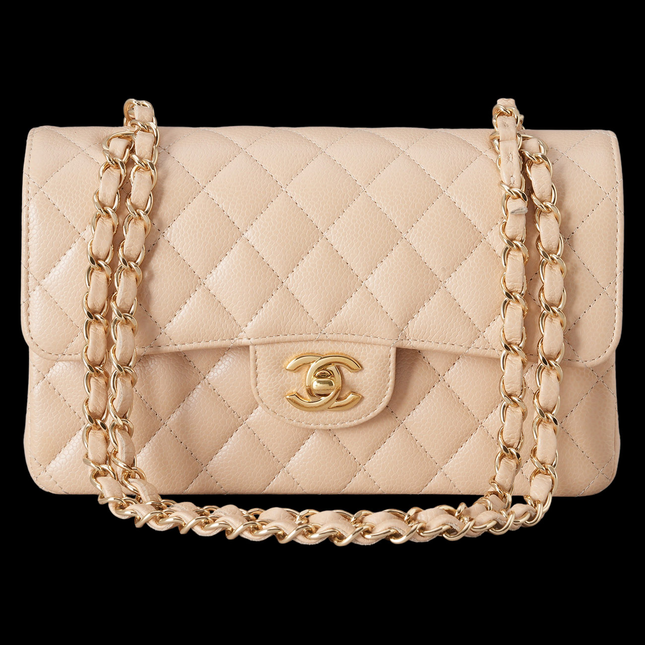 CHANEL(USED)샤넬 A01113 캐비어 클래식 스몰 플랩백