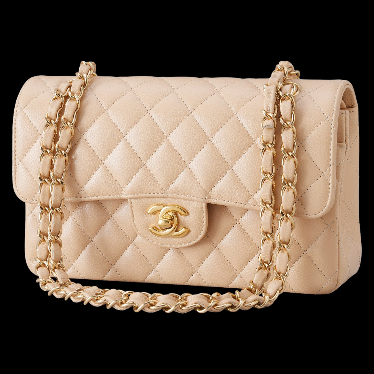 CHANEL(USED)샤넬 A01113 캐비어 클래식 스몰 플랩백