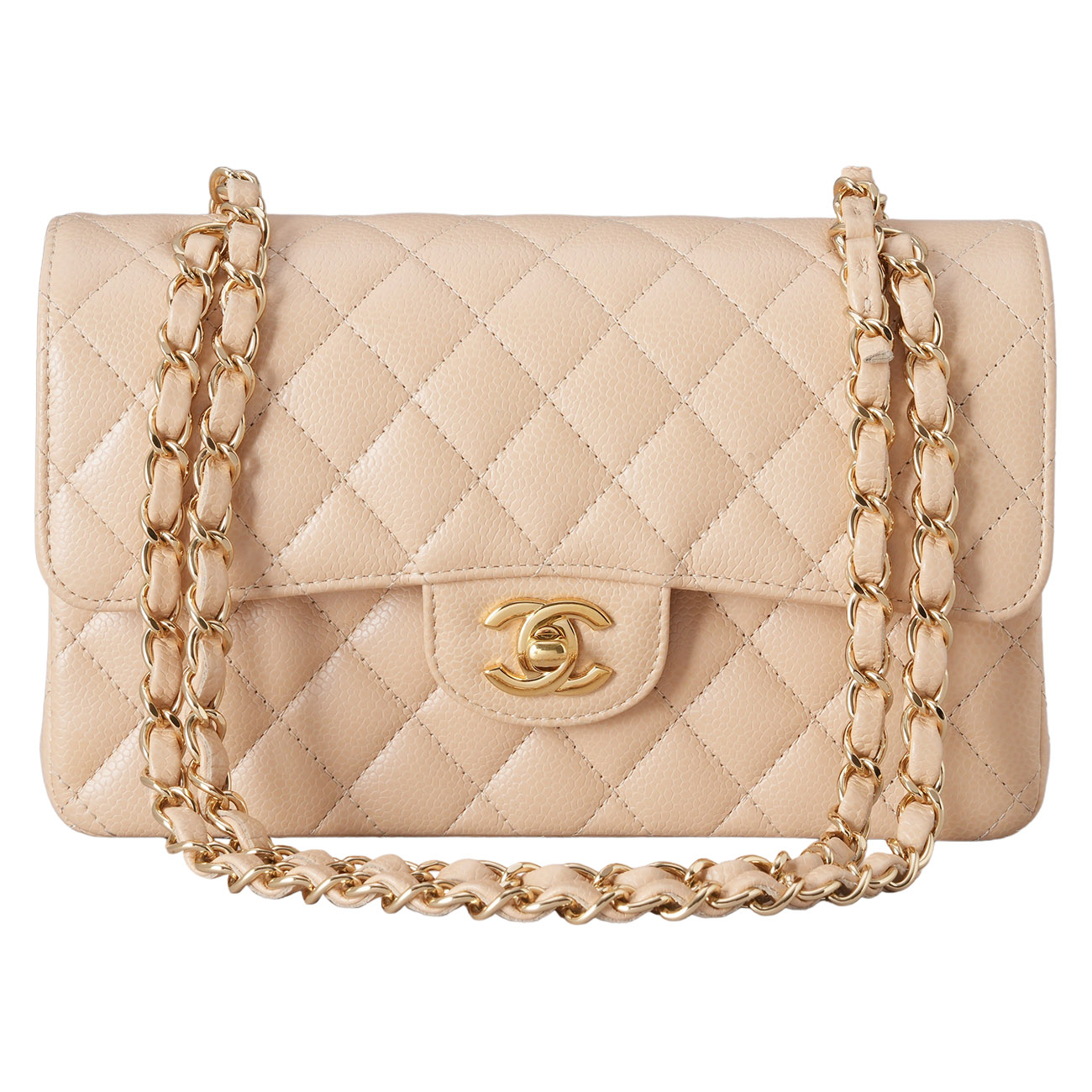 CHANEL(USED)샤넬 A01113 캐비어 클래식 스몰 플랩백