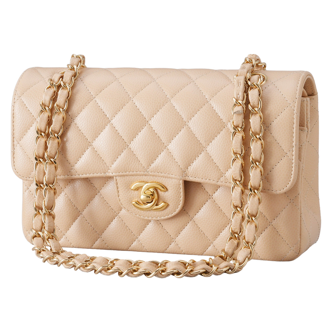 CHANEL(USED)샤넬 A01113 캐비어 클래식 스몰 플랩백