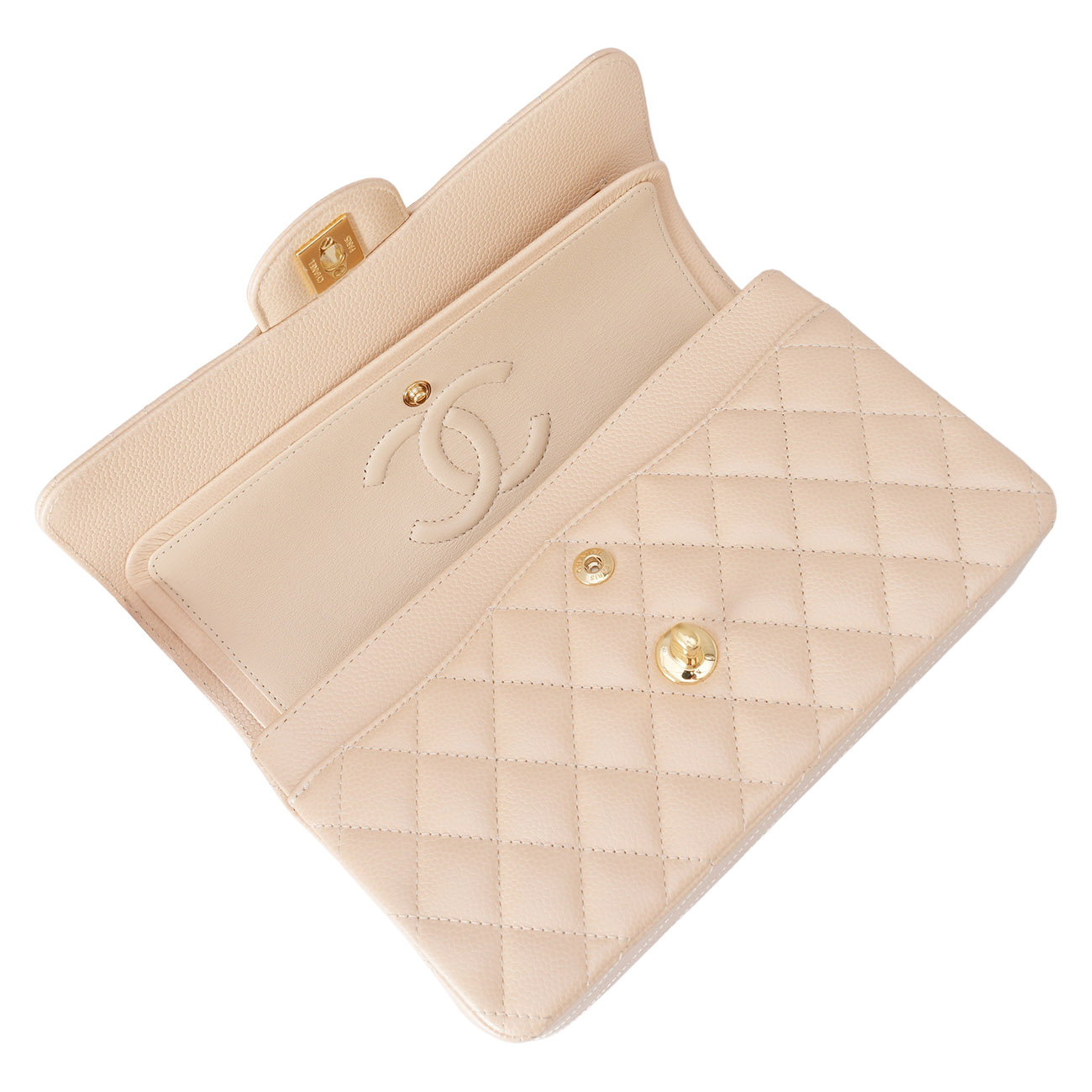 CHANEL(USED)샤넬 A01113 캐비어 클래식 스몰 플랩백