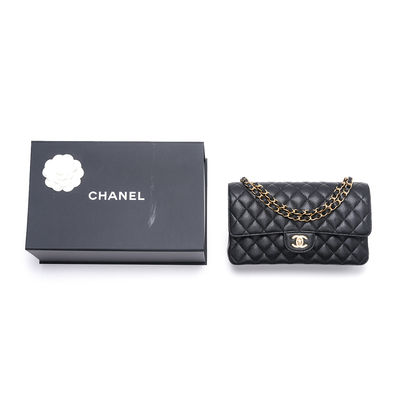 CHANEL(USED)샤넬 캐비어 클래식 미듐 플랩백