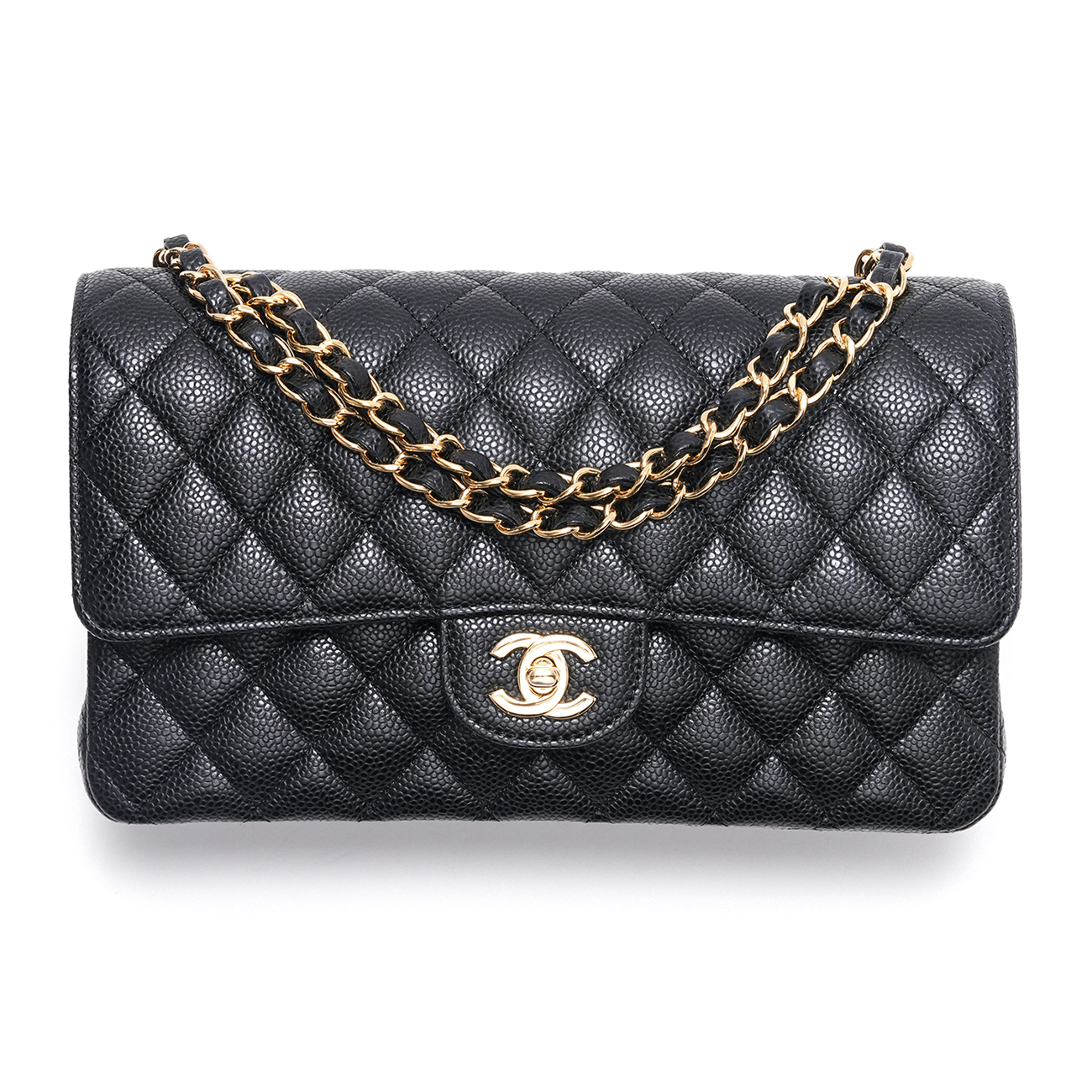 CHANEL(USED)샤넬 캐비어 클래식 미듐 플랩백