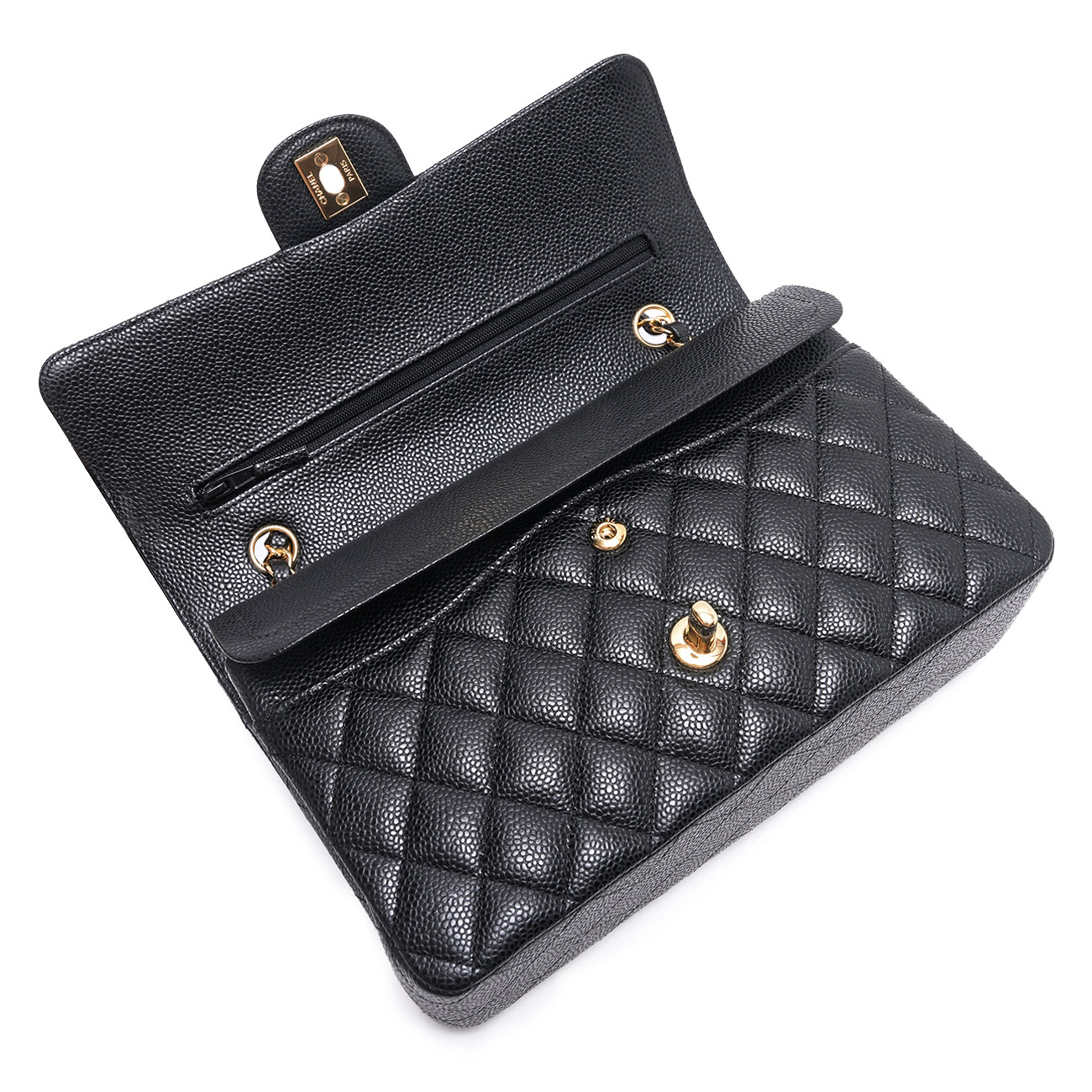 CHANEL(USED)샤넬 캐비어 클래식 미듐 플랩백