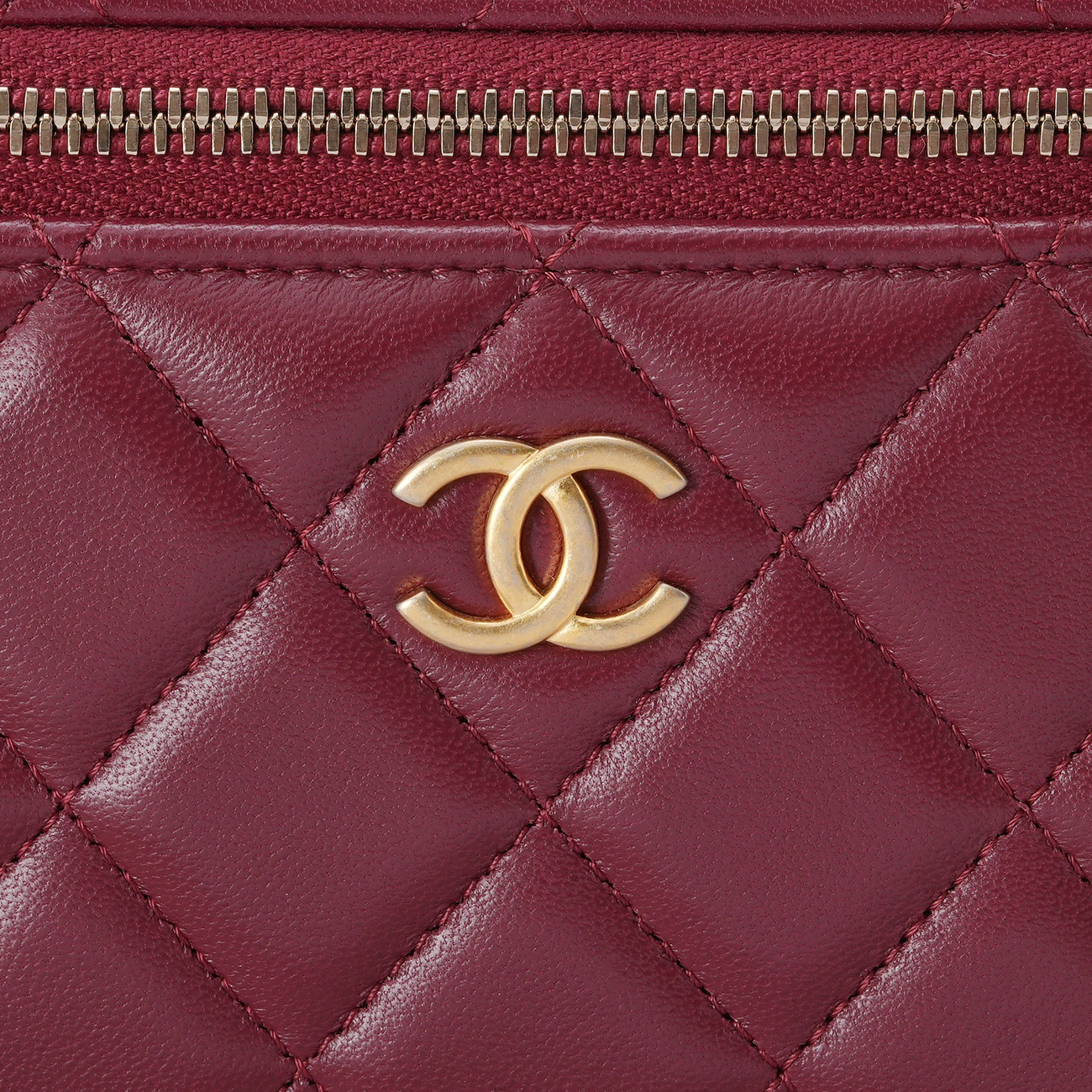 CHANEL(USED)샤넬 램스킨 베니티 탑 핸들백