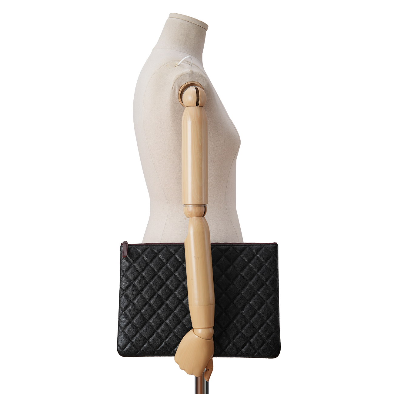 CHANEL(USED)샤넬 캐비어 클래식 라지 클러치