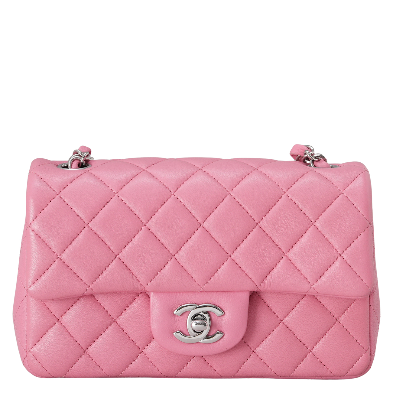 CHANEL(USED)샤넬 A69900 램스킨 뉴미니 크로스백
